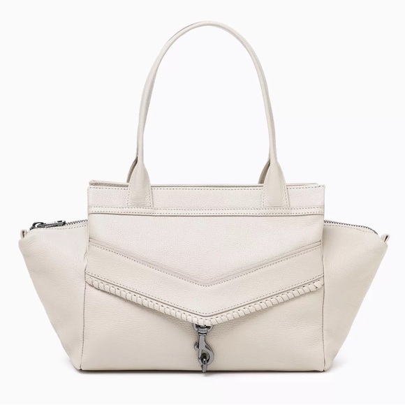 Botkier Trigger Leather Satchel Dove Off White Cream Shoulder Bag EUC - Picture 2 of 6